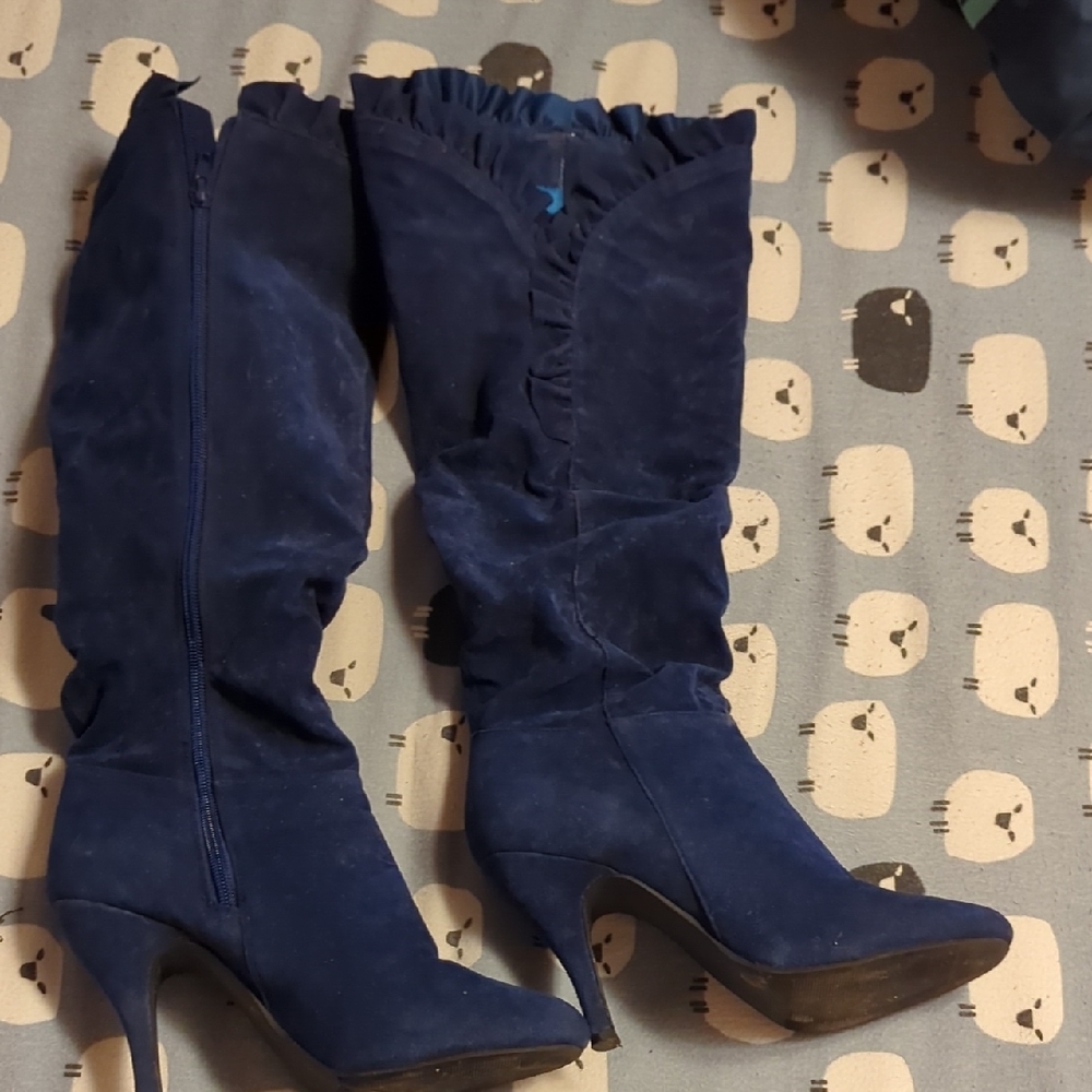 Elegant Blue Women's Boots